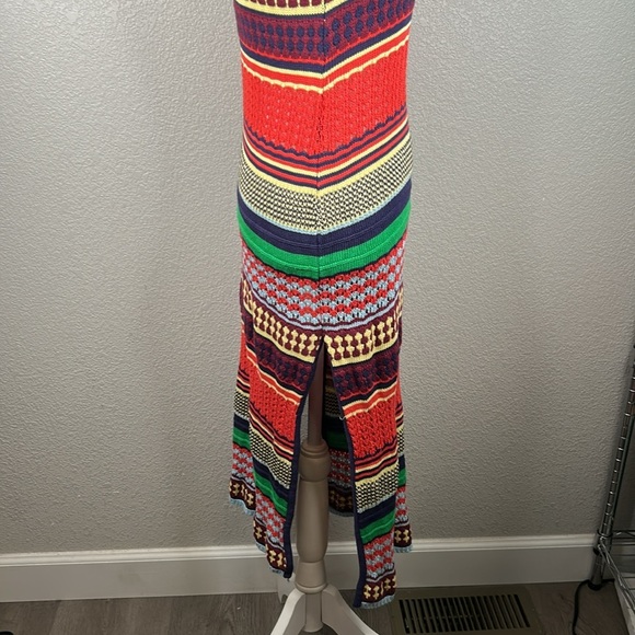 Re:Named Boho Knit Multi-Colored Summer Sleeveless Maxi Dress Size Medium - Picture 4 of 7